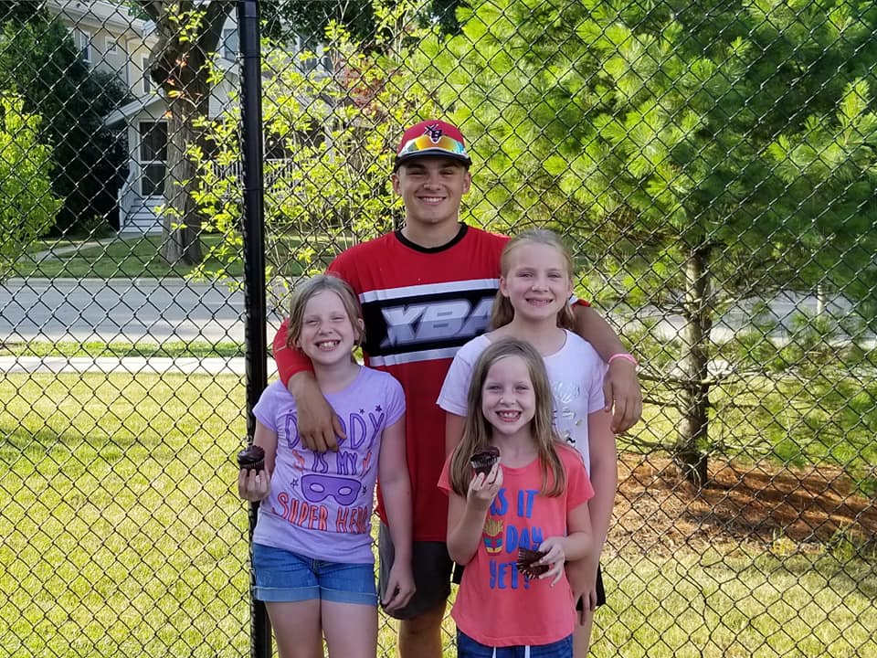 Reagan with siblings
