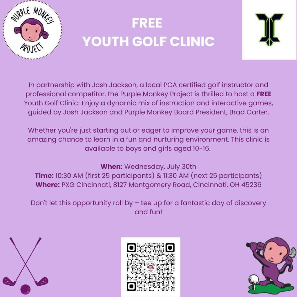 FREE Youth Golf Clinic: Ages 10-16 years! Clubs provided or feel free to bring your own.